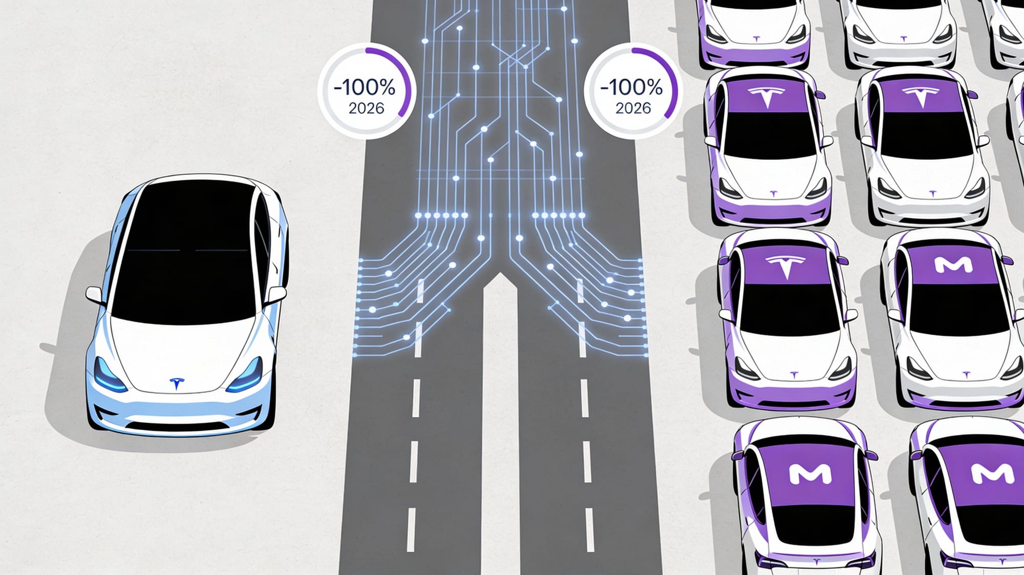2026: год прорыва автономных транспортных средств — Tesla и Waymo ведут гонку