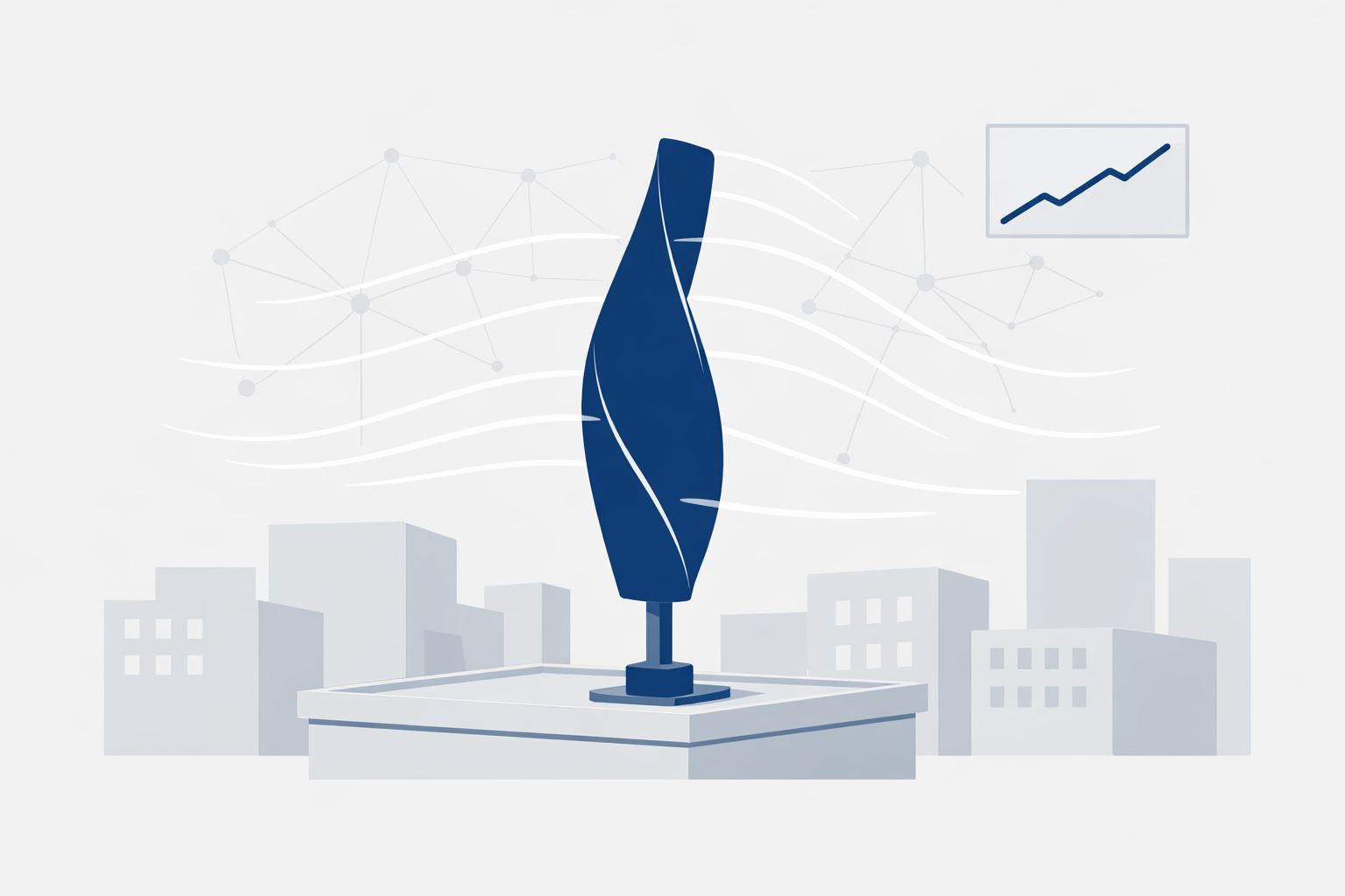 Ветротурбина, спроектированная ИИ: как алгоритмы оптимизируют городскую энергию