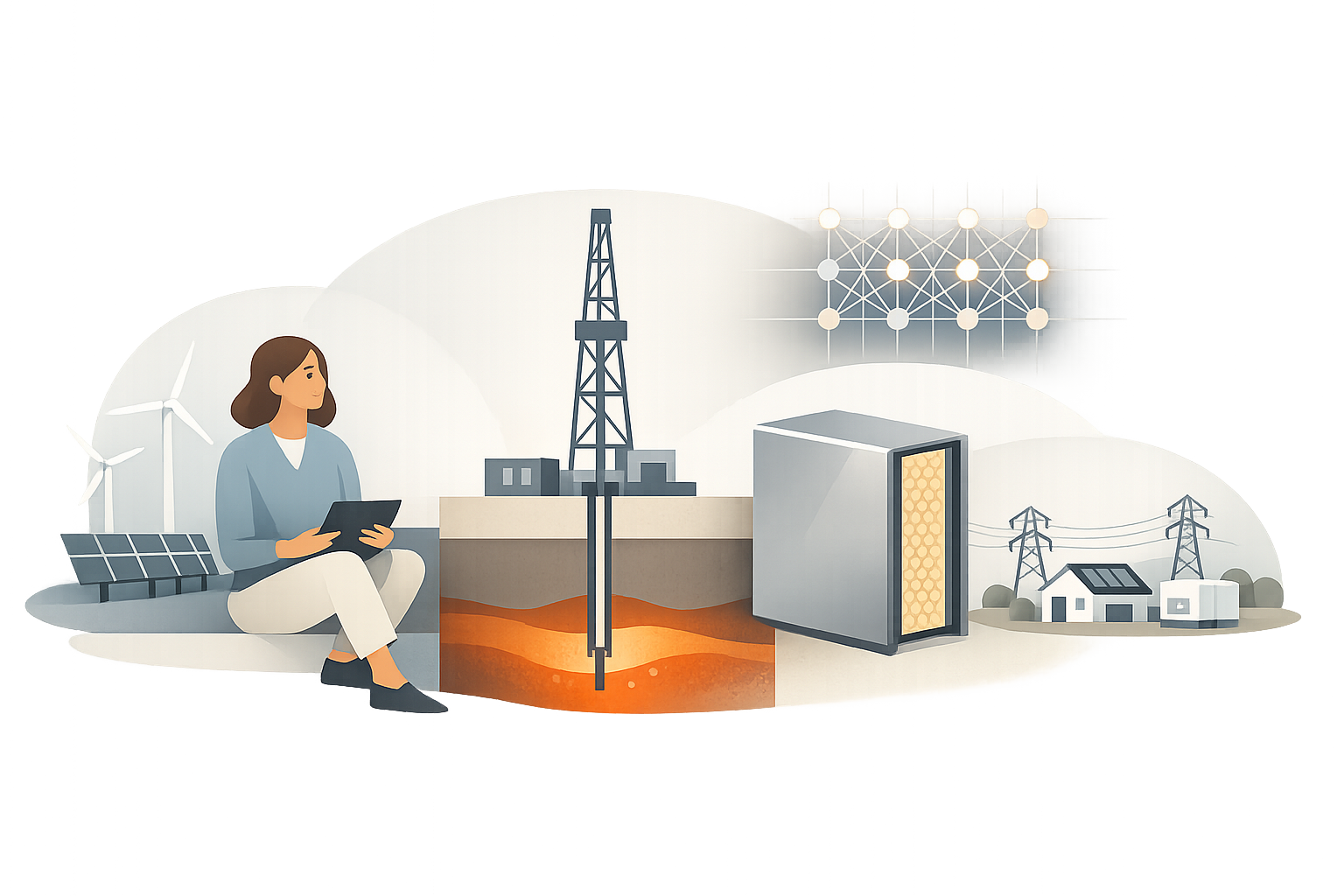 Геотермия нового поколения и ИИ-сети: как энергетика становится распределённой и умной